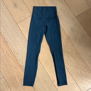 High-Waisted Blue Leggings